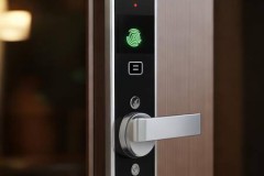 欧慕斯智能指纹锁全国热线服务分享↑别墅安全升级首选：半自动指纹锁，守护家的秘密通道