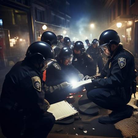 警察勘查现场，盼早日破案