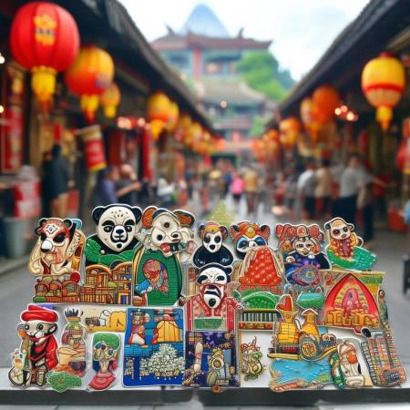 成都文创冰箱贴,易得可爱宝贝