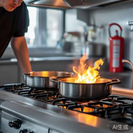 烹饪注意火候防火