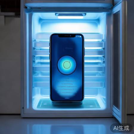 低温减缓手机充电