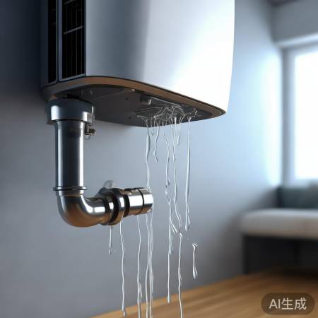 壁挂炉滴水,管道空气未排净