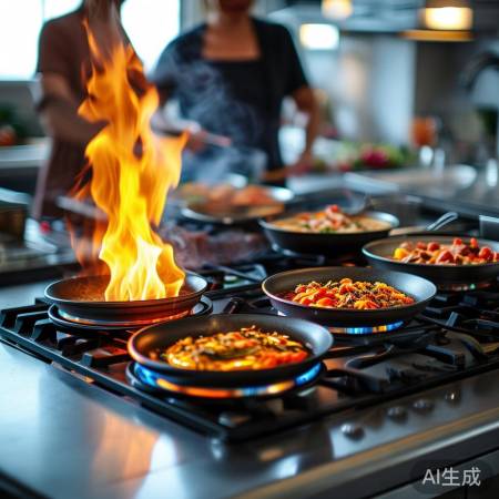 猛火双灶,炒炖快如风