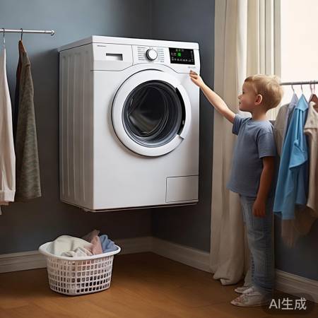 云米壁挂洗衣机,小巧智能快洗