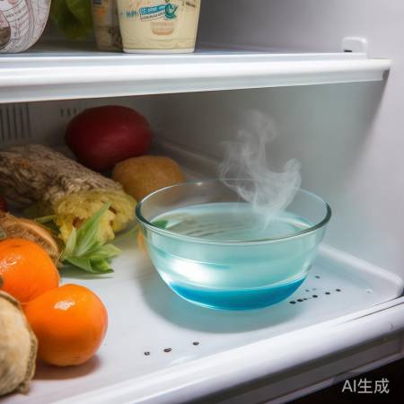 “醋除冰箱异味,保持清洁”