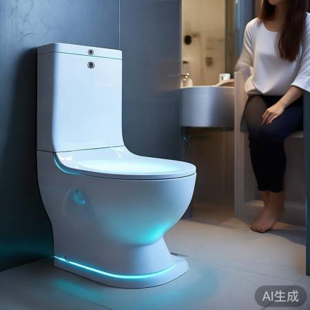 智能马桶自动冲洗，告别繁琐清洁烦恼