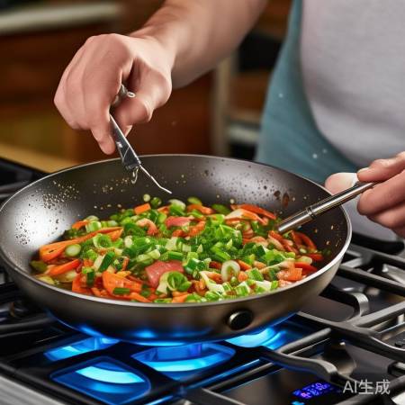 燃气灶自动控温保护葱花