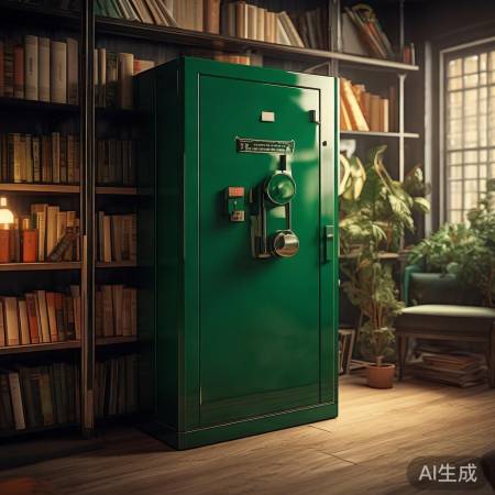 宁静绿色保险柜