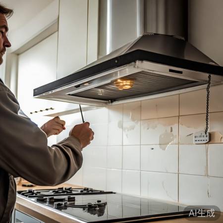 检查抽油烟机安装牢固