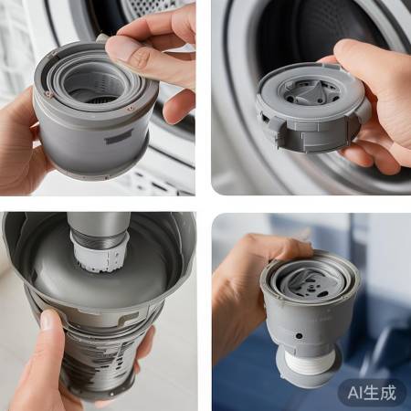 洗衣机地漏拆装易如积木