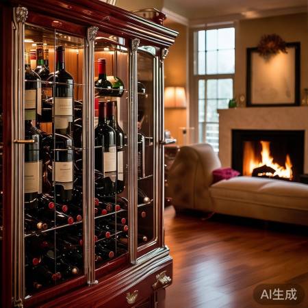 现代家居必备：高端红酒柜效果图赏析