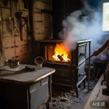 柴火灶火候难控,清洁麻烦