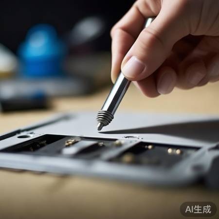 螺丝拧下,面板开启