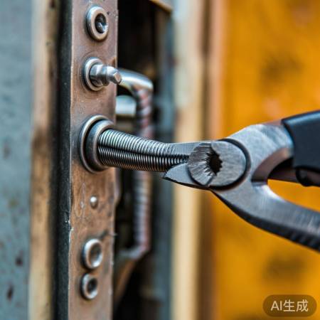 检查门锁弹簧,确保弹性