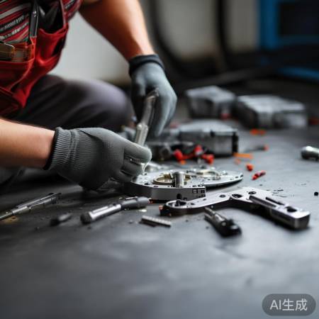 防盗门锁维修小窍门