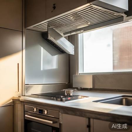 厨房布局,高低适中