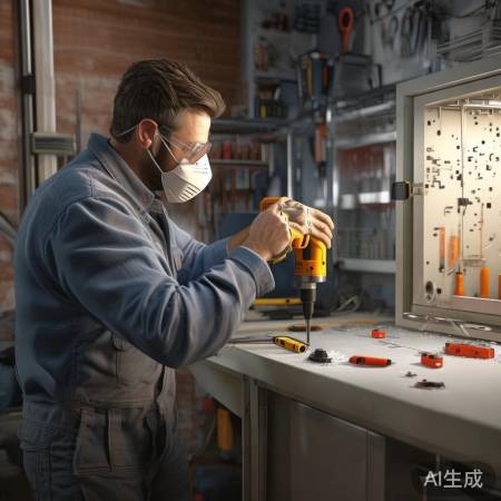 装修工具准备,电钻打孔固定螺丝