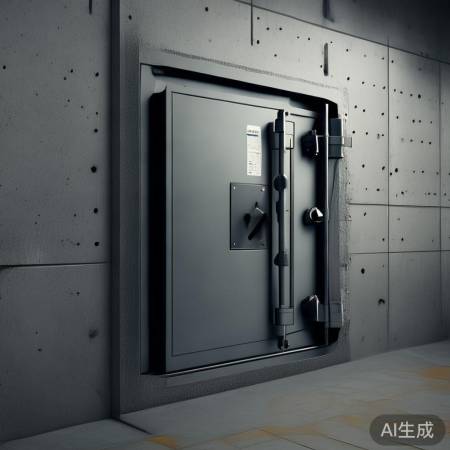 保险柜稳固安装在承重墙