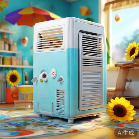 夏日清凉必备：空调简笔画教程