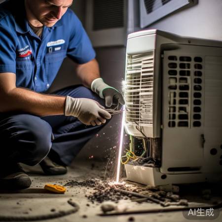 空调漏水,管道需清理或维修