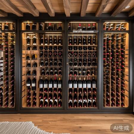 酒柜摆法:墙上亮点,地上立体