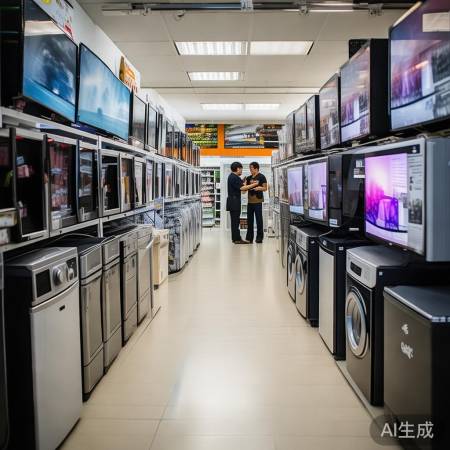 家电专卖店,专业讲解,价格略高