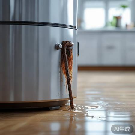 热水器内胆惊现铁条，安全隐患不容忽视