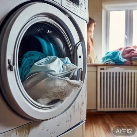 洗衣机内外清洁对比