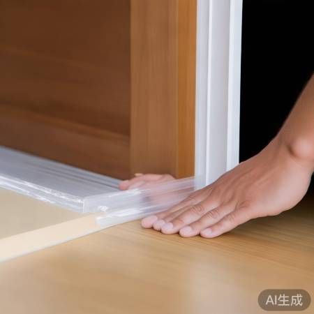 调整门缝，临时固定。