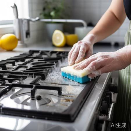 清洁灶台有妙招，柠檬香清新厨房