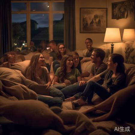 周末沙发聊天，自然惬意