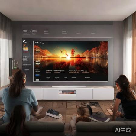2023最新款TLG电视机：超薄设计，尽享影院级视觉体验