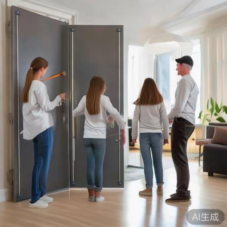 量门尺寸选双开防盗门