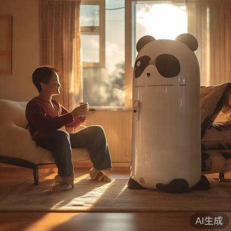 熊猫热水器：冬日温暖首选，节能省电新体验