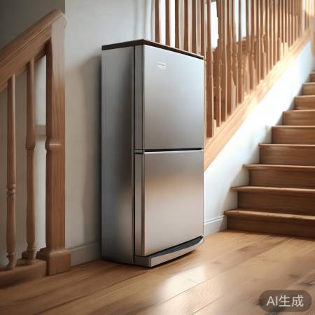楼梯间嵌入式冰箱：小巧空间，大容量存储
