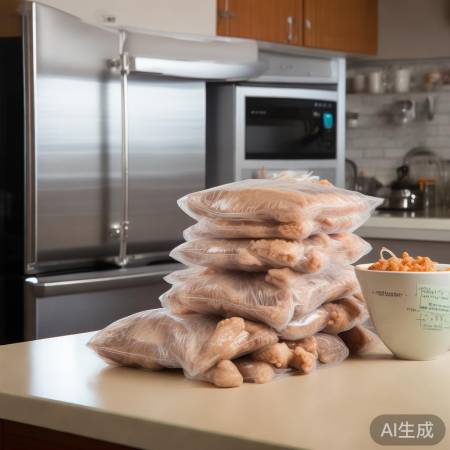 “冷冻鸡爪，保存12月”