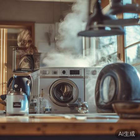 洗衣机同时烧水，省时省力