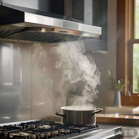 油烟机安装比吊顶略高，告别油烟困扰，享受清新生活
