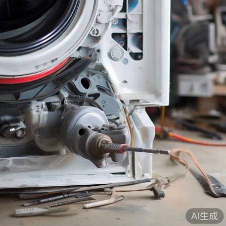 拆洗衣机底螺丝取泵