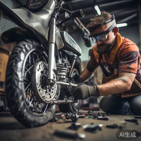 卸旧配件,观察连接