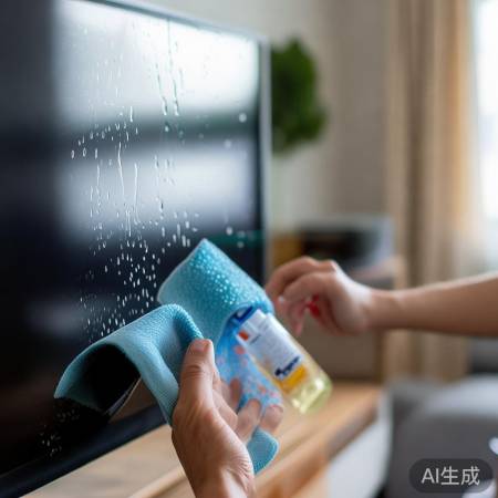 75%酒精擦拭电视机屏幕的正确方法