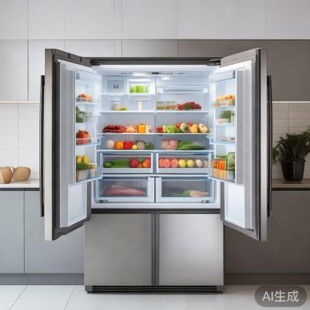 伊莱克斯冰箱401升超大容量家用款，空间宽敞存储无忧