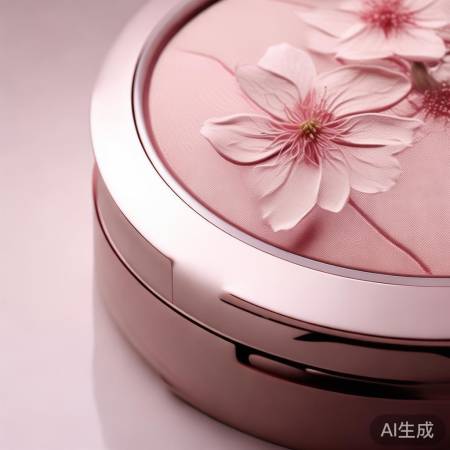 樱花指纹锁平价粉饼，打造精致妆容必备好物