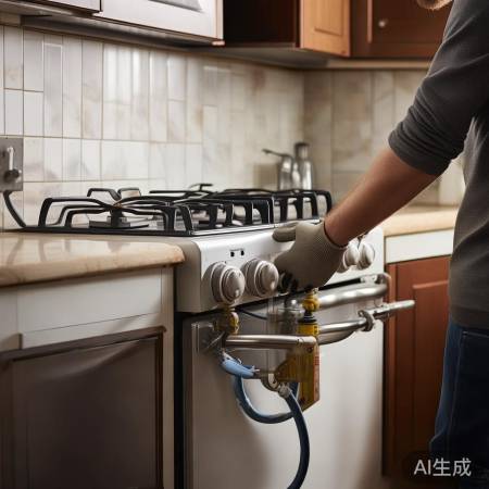 燃气灶可轻松取下,拆装小心管道