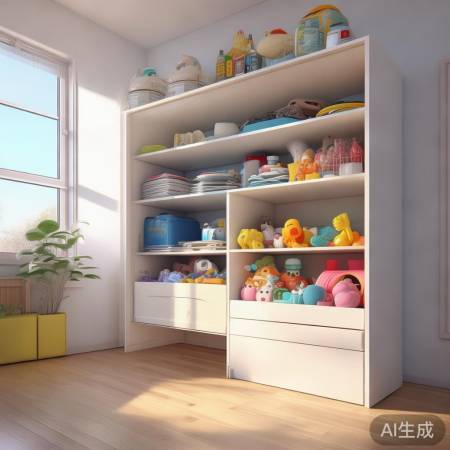 收纳柜、储物柜、消毒柜：多层设计，高效空间利用