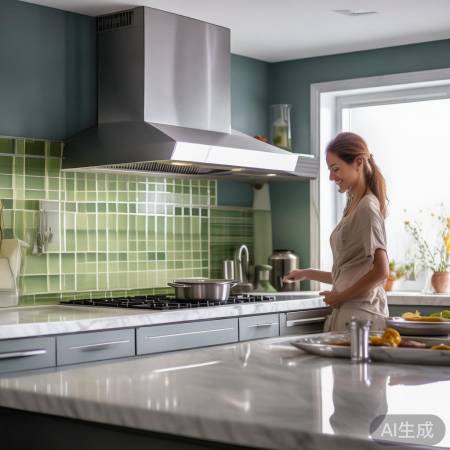 华帝侧吸抽油烟机，厨房清新神器