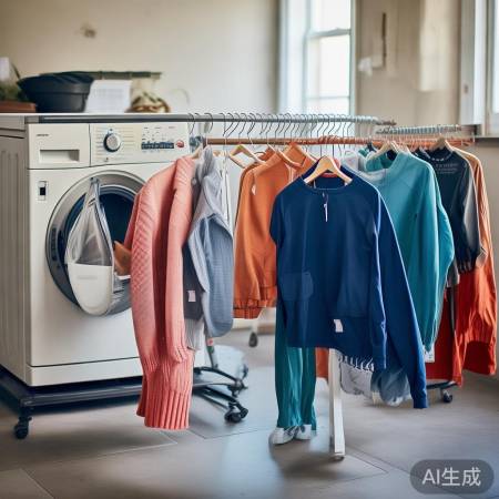 毛衣风衣机洗注意晾法