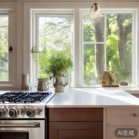 厨房燃气灶位置与窗户的完美布局