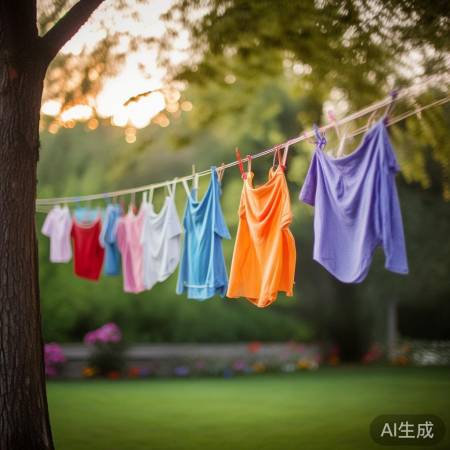 衣物晾晒，避光护色