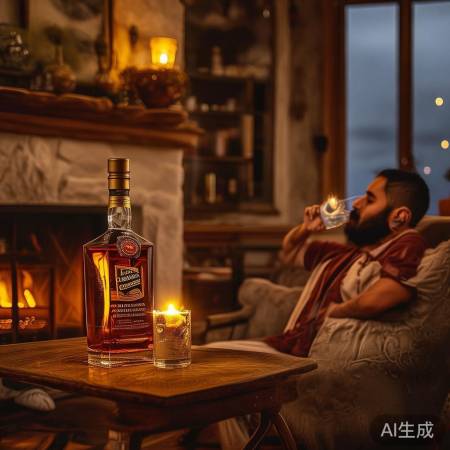 “品味芝华士，生活真谛在酒中”